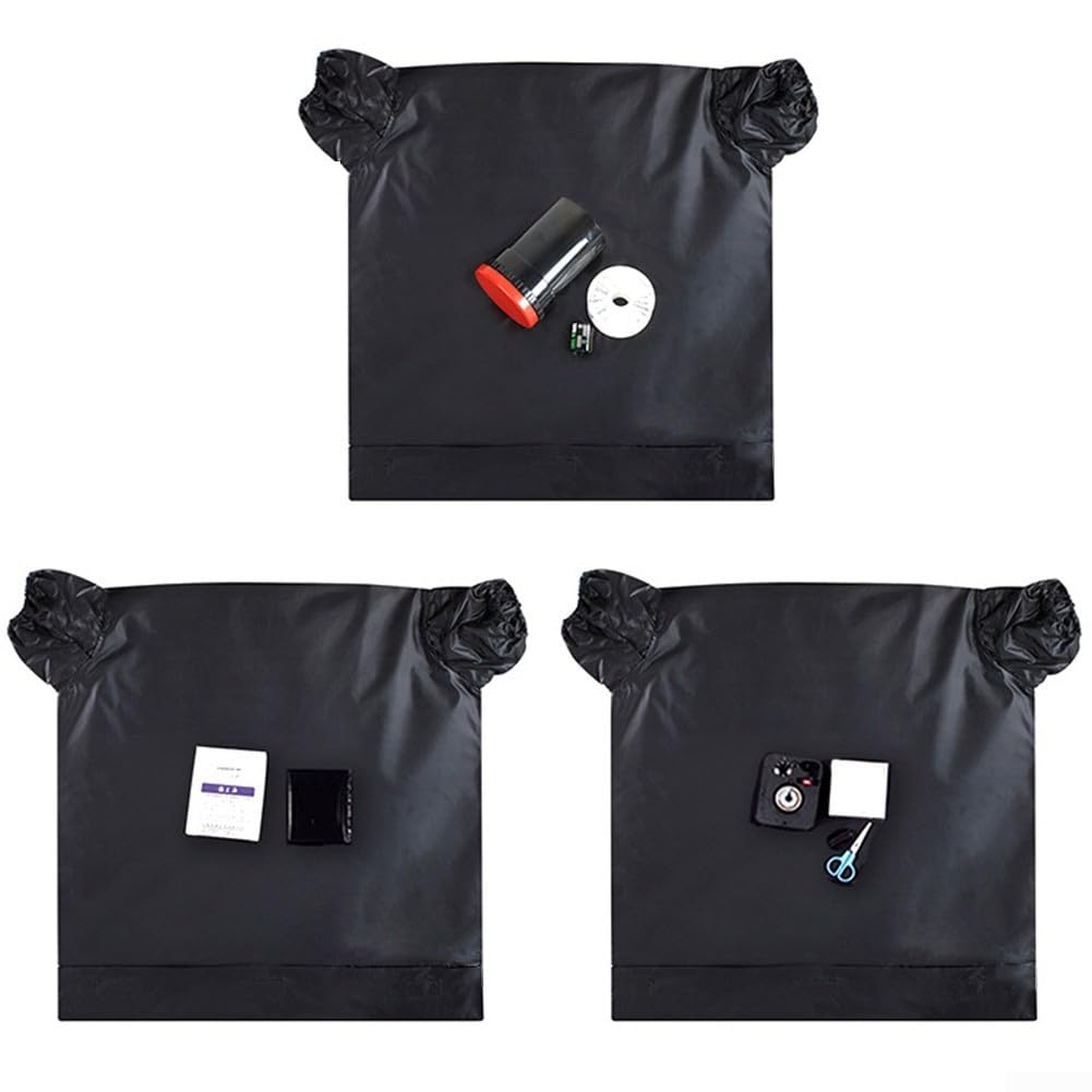 SPORTARC Darkroom Bag Borsa per il cambio pellicola, a doppio strato, per camera oscura portatile, per pellicola da 35 mm e 120 mm (nero, L)