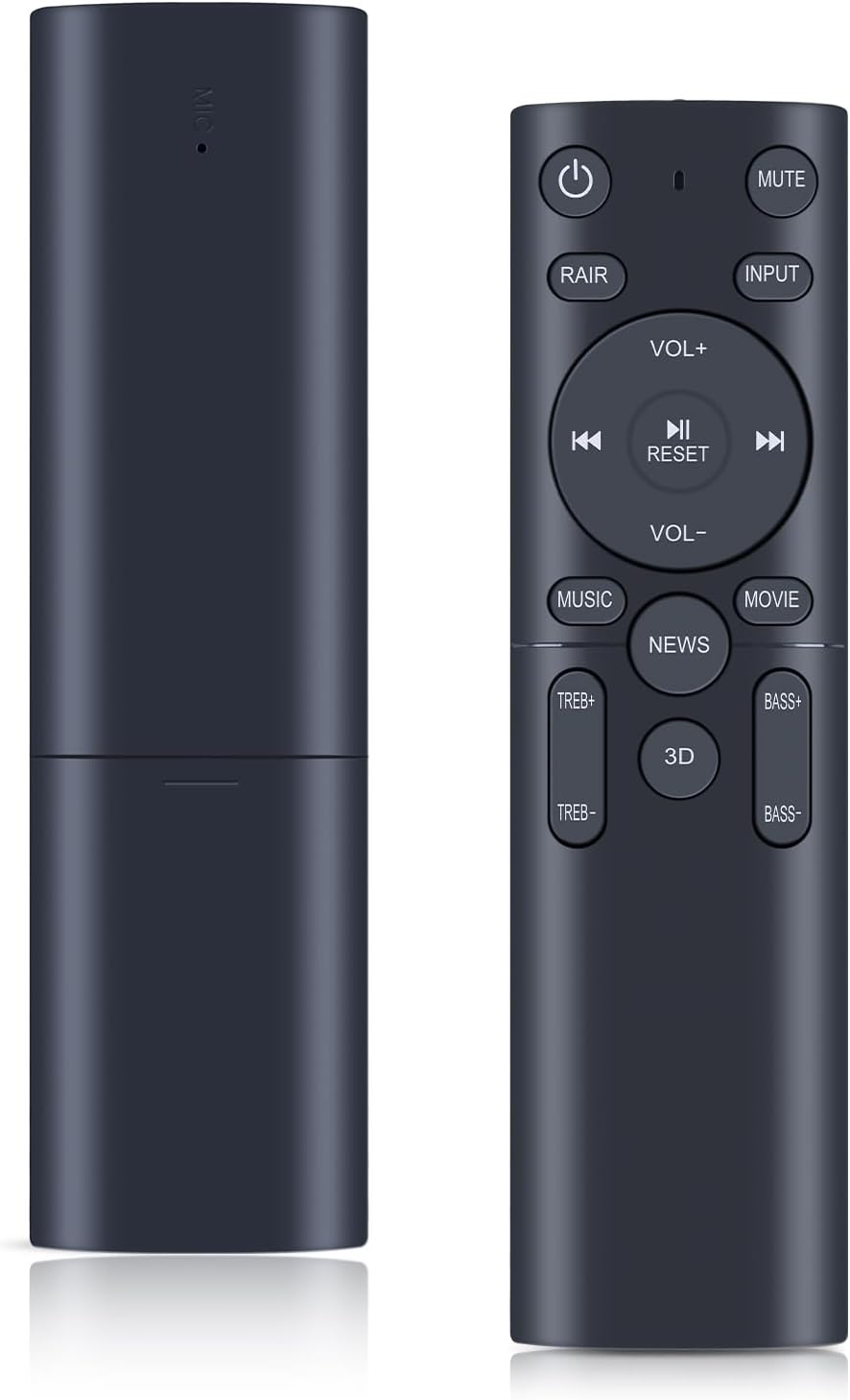 New Soundbar Remote Control for PHEANOO P27 P28 D2 2.1CH Soundbar & Rockville ONE-BAR 400W & Dolby BAR Majority Sierra 2.1.2 Dolby Atmos SIE-BAR-BLK & Maiority Sierra 2.1.2 Dolby Atmos Soundbar