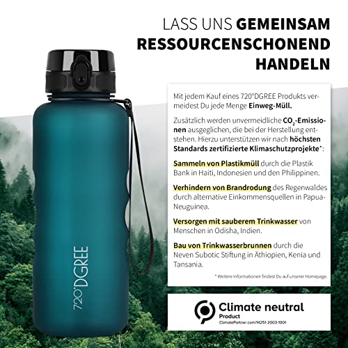 720°DGREE Trinkflasche “uberBottle“ softTouch +Früchtebehälter - 1,5L - BPA-Frei - Wasserflasche für Sport, Fitness… - Image 5