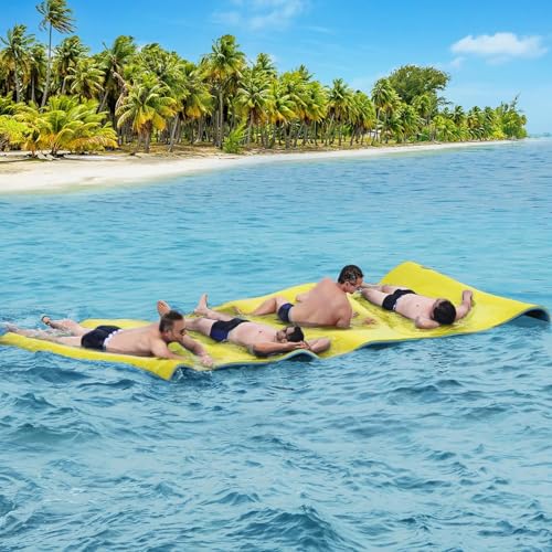 CTSC Floating Water Mat, 305 x 150cm Schwimmende Wassermatte, Wassermatt, reißfeste 3-lagigen XPE-Schaummatte, EIN toller Begleiter für Bootsfahrten und Poolspaß