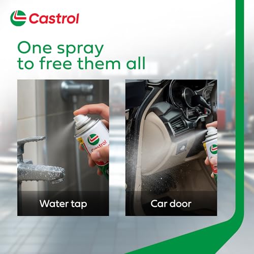 Image of Castrol ANTI RUST LUBRICANT SPRAY for Bikes and Cars (420ML) | Protects from Corrosion | Excellent Lubrication + Castrol 3-in-1 Shiner for Bikes and Cars (100ML) | Provides Long-Lasting Gloss Finish