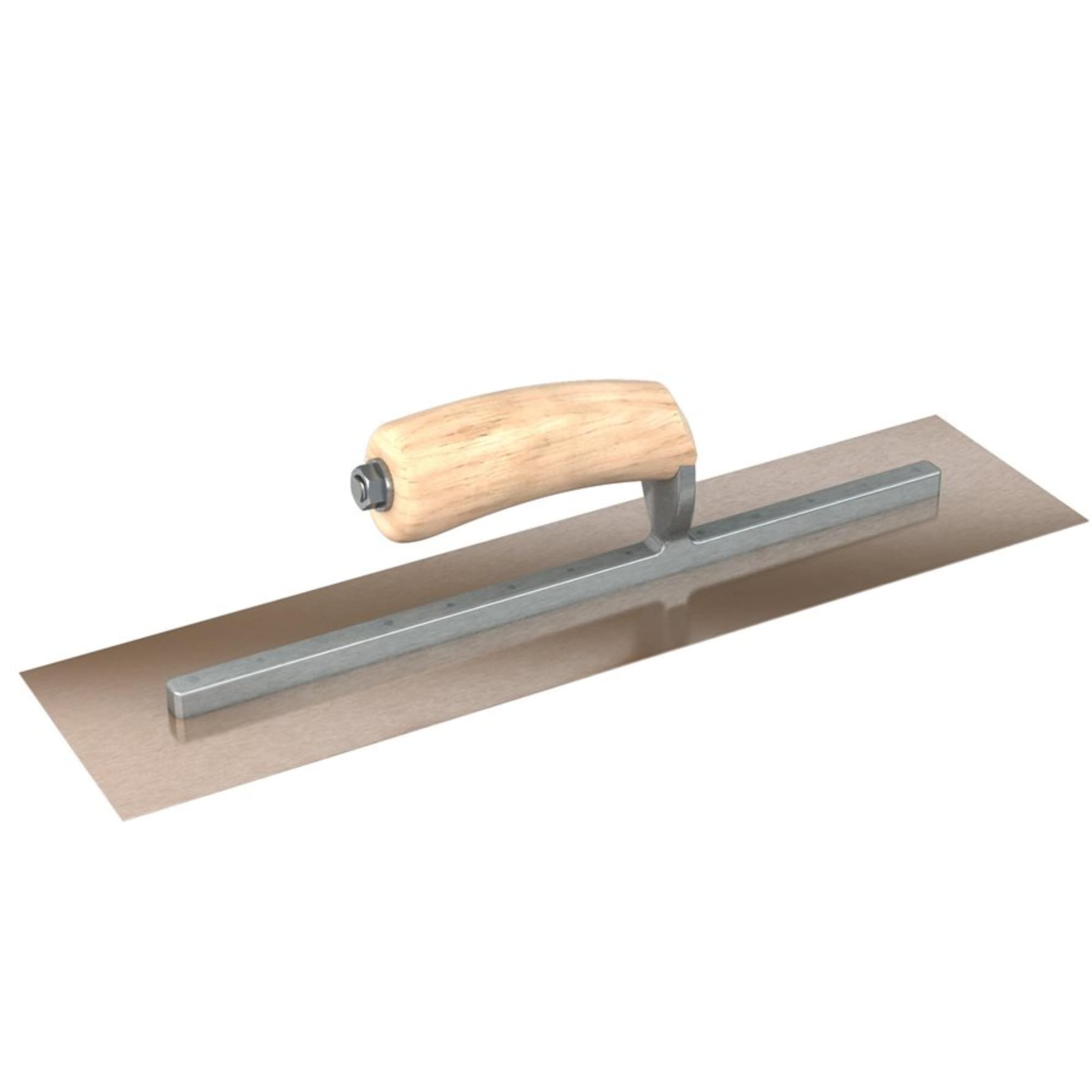 Bon 66-125 Finish Trowel - Square - Golden Stainless - 13 X 5 - Wood Handle