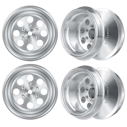CrazyHobby 1.3' Wheel Rims Aluminum Deep Dish Wheels Negative Offset 12.5mm for 1/18 Traxxas TRX4MT...