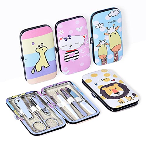 Spove Manicure Set Pedicure Animal Painting Design Pack of 4 Sets Party Favor Gift