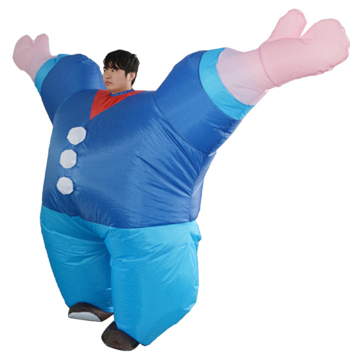Abaodam 2 Piezas Disfraz Inflable de Cuerpo Completo para Hombre Material de Poliéster y Diseño Llamativo Adecuado para Fiestas y Espectáculos de Escenario