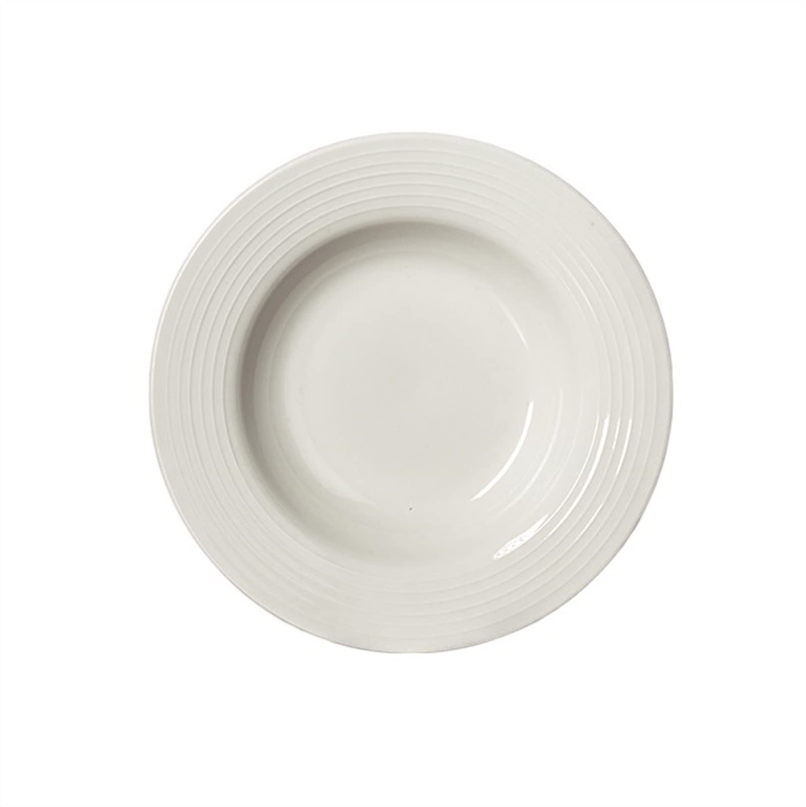Talerze obiadowe Ceramiczny talerz obiadowy Biała miska do makaronu Domowy talerz na zupę Talerz na makaron Restauracja Kawiarnia Talerz obiadowy Okrągły talerz do zupy Głęboki talerz Talerze