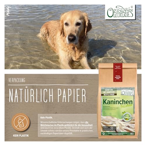 ORIGINAL LECKERLIES Kaninchenohren mit Fell, 2kg. Natürlicher Darmputzer! Proteinreich. Naturbelassene Kaninchenohren mit Fell. Ideal für Allergiker und magenempfindliche Hunde.