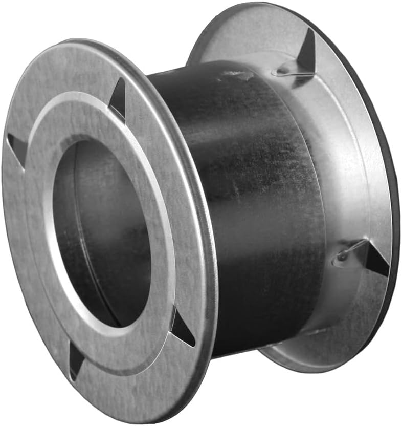Round Gas Vent Aluminum Wall Thimble - 5 inch