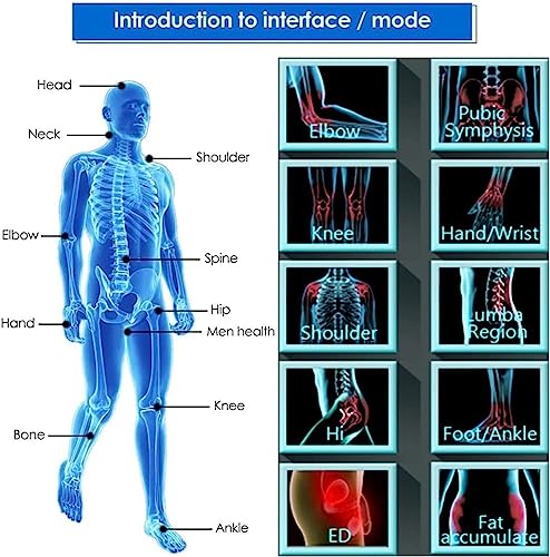Máquina de terapia de ondas de choque extracorpóreas, onda de choque ED para disfunción eréctil y tratamiento para aliviar el dolor con 7 cabezales de masaje miniatura 7