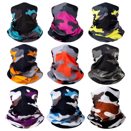 Breathable Neck Gaiter Face Scarf Mask for Men Women Hiking, Cycling, Sports, Fishing, Sun UV Protection Bandana