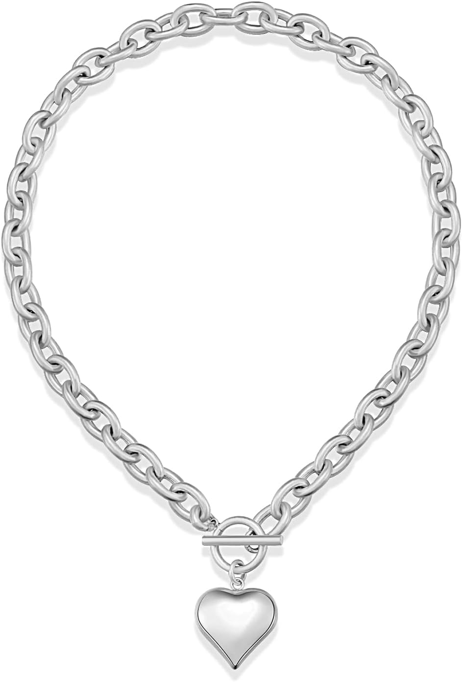 CLASSYZINT 18K Gold Plated Coin Lion Head Pendant Necklace Chunky Paperclip Choker Necklace For Gifts On Birthday Holidays For Women Girls