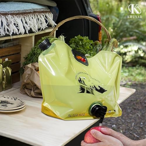 Image of 8 Liter Folding Water Storage Bag for Cycling, Picnic, Outdoor Camping, Road Trip, Traveling Water Carrier Supplies Bag and Container,Drinking Water Container Tank (Multicolour) (1)
