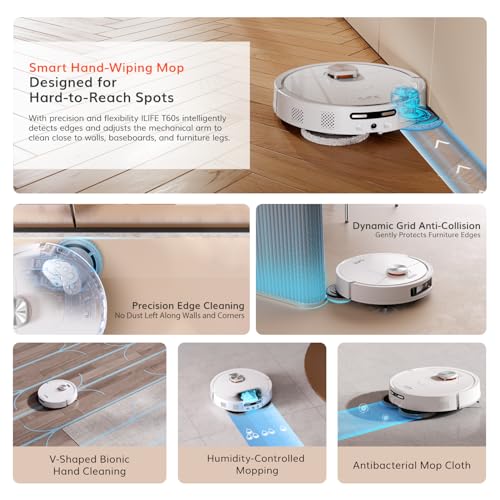 ILIFE T60s AI Robot Vacuum & Mop