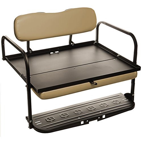 Club Car DS Golf Cart Rear Flip Back Seat Kit - Buff