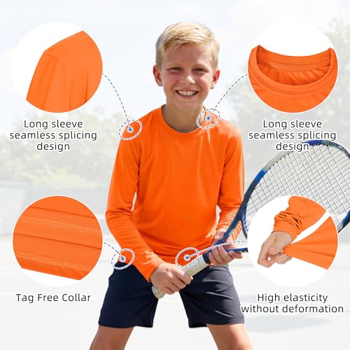 Image of American Trends Rash Guard Girls Swim Shirt Long Sleeve UPF 50+ 5-16T | UV Protection Girls Sun Shirt Lightweight Quick Dry for Kids Teens