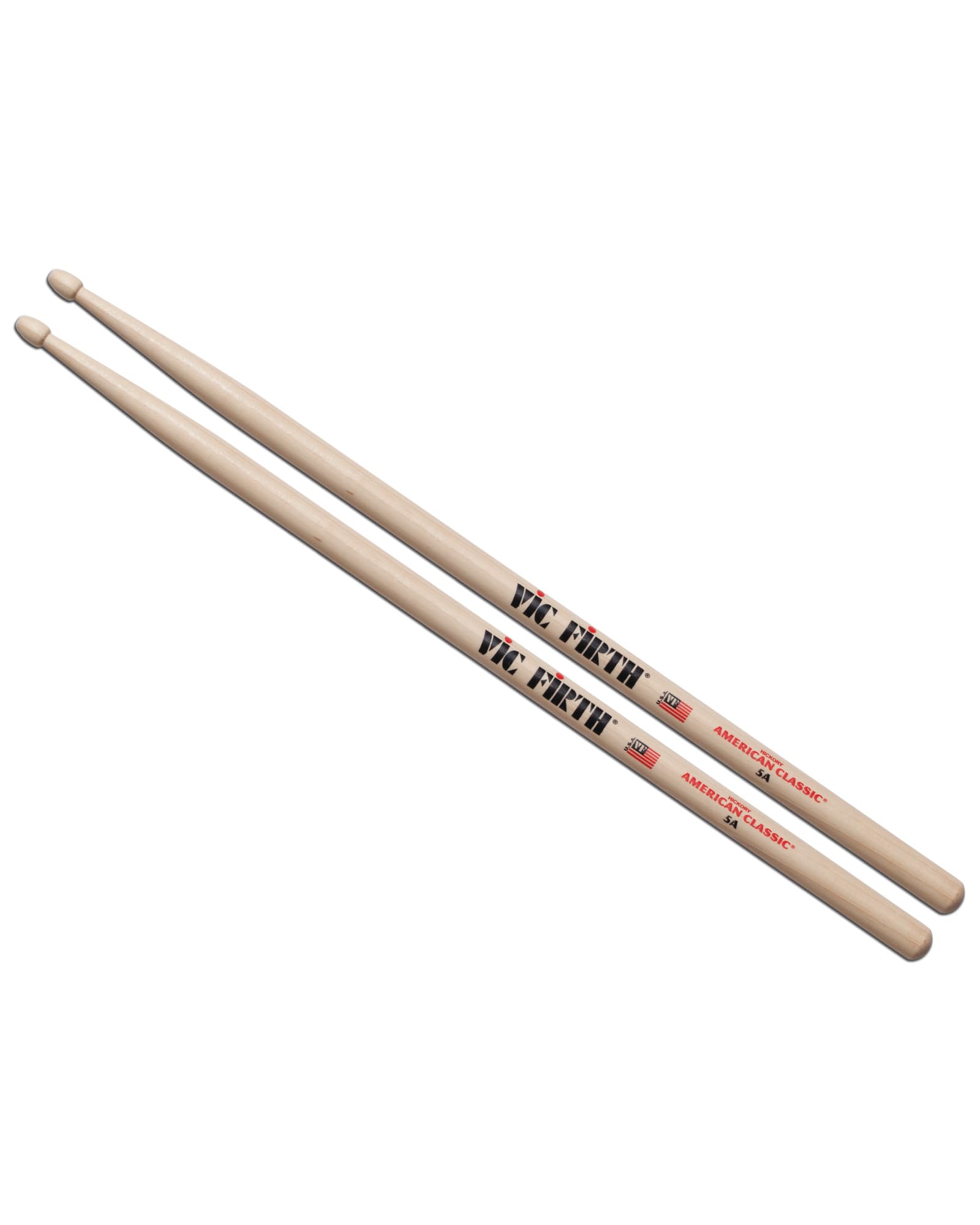 Vic Firth PVF 5A Baguette pour Batterie American Classic Hickory Olive Bois 5A