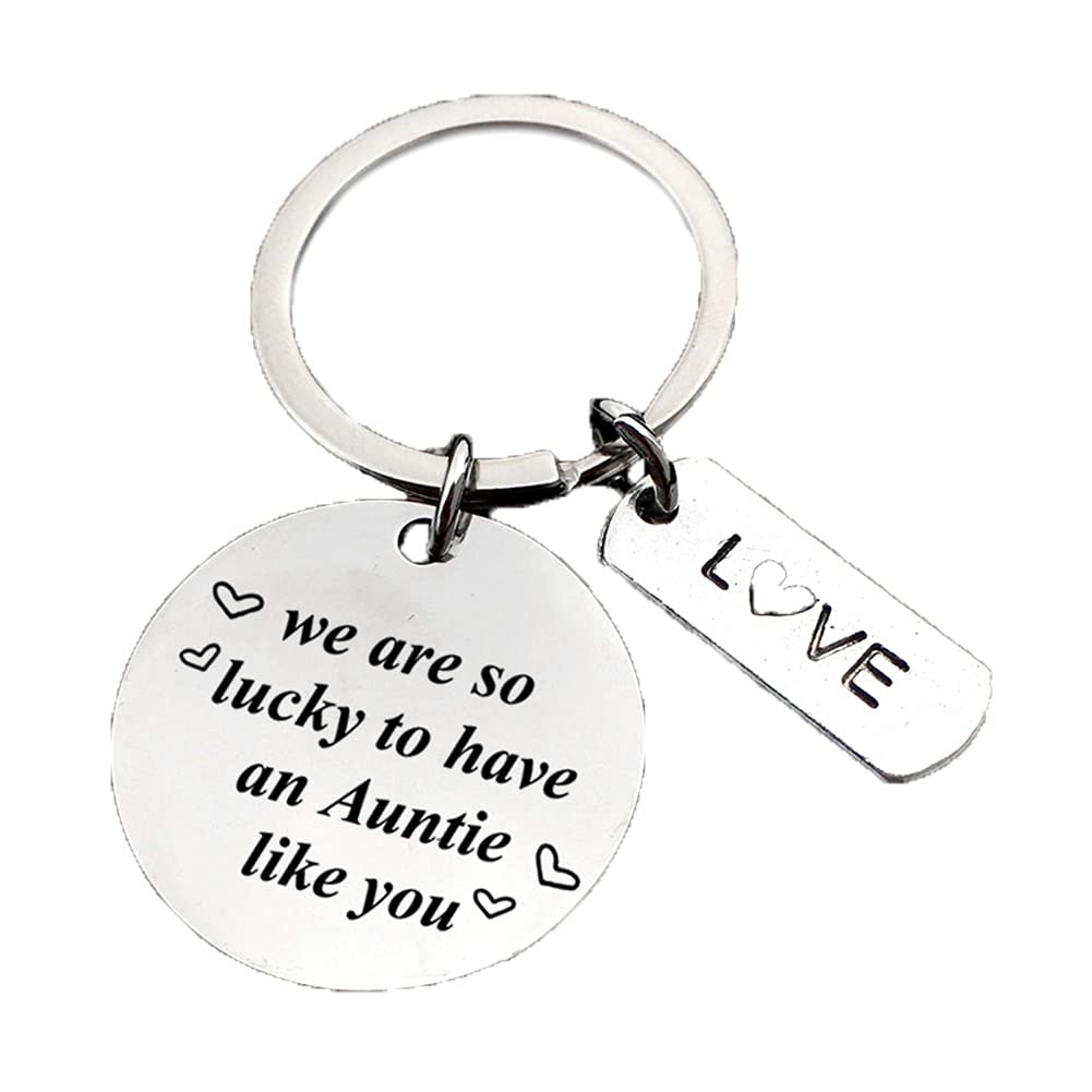 Uncle Aunt Keychain Gifts from Niece Nephew Uncle Aunt Birthday Christmas Gift for Uncle Aunt Auntie Sentimental Gifts