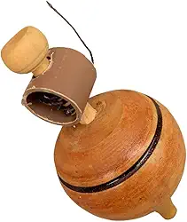 Pião Seguro MASTER Madeira Cano 13cm - antigo, Retro