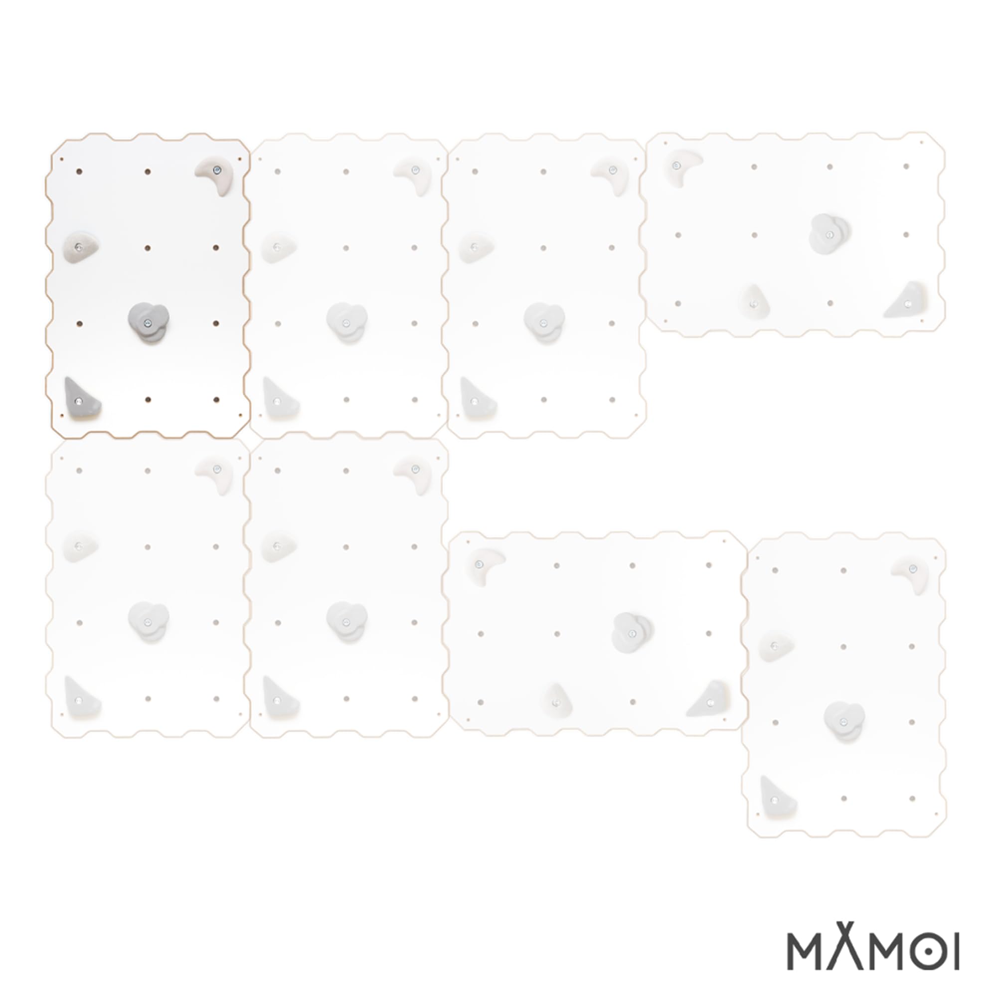 MAMOI® Parete da Arrampicata per Bambini, Palestra da Interno, Attrezzatura con o Senza Prese, Spalliera Svedese per Uso Domestico