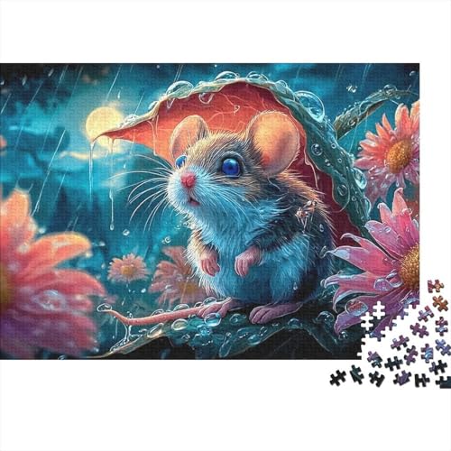 Puzzle de 1000 piezas educativo y descompresivo con diseño de ratón animado