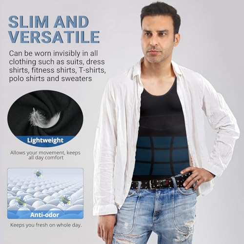 MEETYOO Gynecomastia Compression Shirt Men, Slimming Undershirt Compression Tank Top Mens Shapewear Body Shaper3