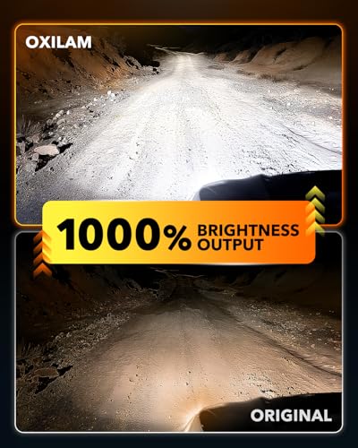 Image of OXILAM 9007 /HB5 LED Light Bulbs, Wireless HB5 Light Bulb, 1000% Ultra Bright 6500K Cool White, 1:1 Mini Size, CANbus Ready No Flicker, Pack of 2