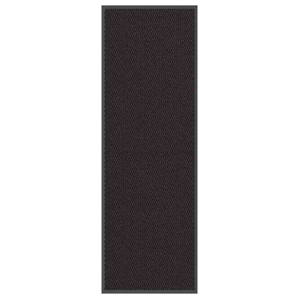Paillasson noir 60x180 cm en polypropylène absorbant avec dos PVC