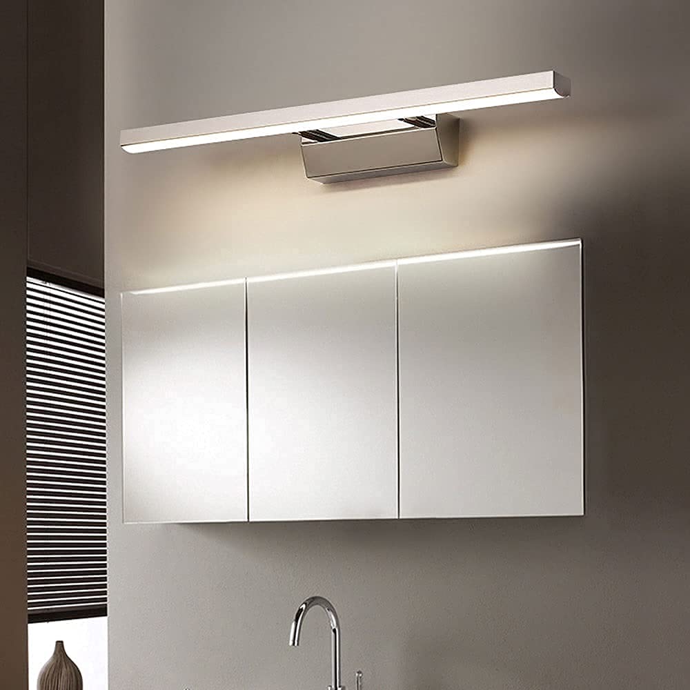 Lampada Specchio Frontale a Led, Luce per Comodino Bagno, Luce Specchio Metallico, Illuminazione Trucco, Lampada da Parete per Comodino Bagno, Lampada per Armadio Bagno, Tavolino da Toeletta/3 Color M
