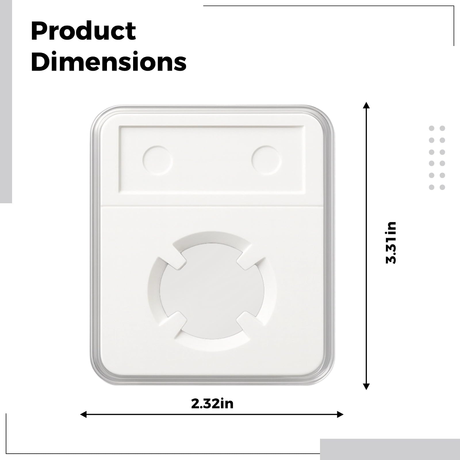 20 portamonete, 8,4 x 5,9 cm, in plastica trasparente, organizer per monete, espositore per monete singole con fissaggio a quattro punti per monete