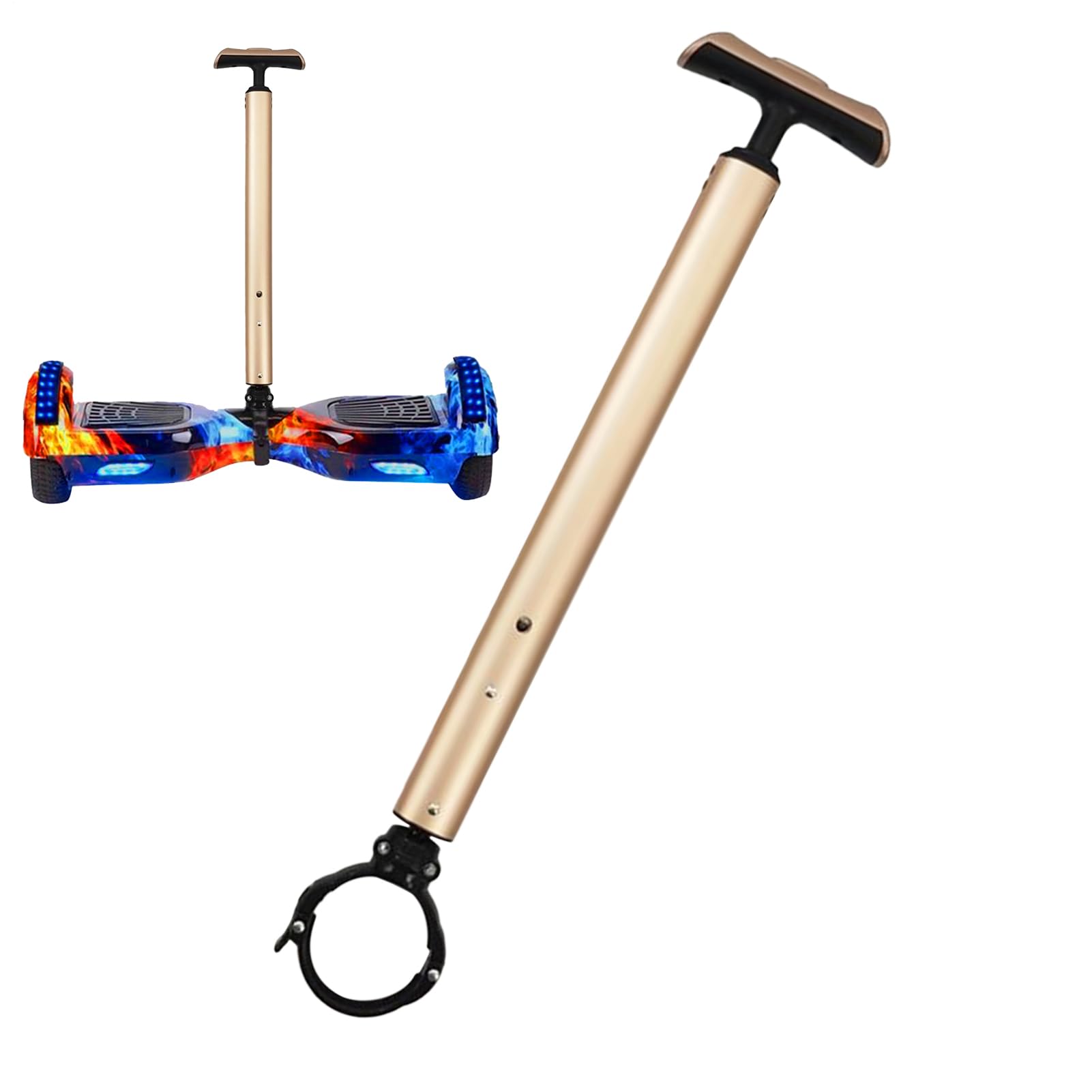 Manubrio per Hoverboard | Barra Stabilizzatrice in Lega di Alluminio - Accessori di Sicurezza Telescopici per Monopattini a Due Ruote con di Sostituzione