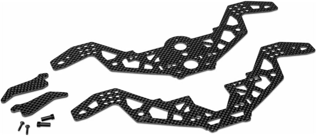 JConcepts 5249 Carbon Fiber Chassis Set W/Wheelie Bar fits Losi Mini LMT