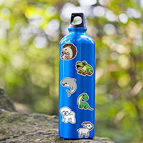 100Pcs Cute Animal Stickers,Vinyl Waterproof Stickers For Laptop,Bumper,Skateboard,Water Bottles,Computer,Phone, Cute Animal Stickers For Kids Teens (Cute Animal 100Pcs Stickers) #TOP4