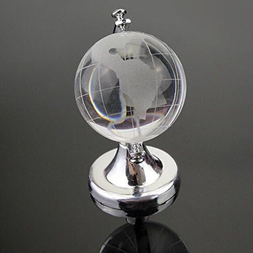 Miniatura 8 de 2.756x1.772 in Mini Globo Mundial de Cristal Cristal Pisapapeles Claro Escritorio Oficina Decoración del Hogar Recuerdo de Boda Artesanías Adornos