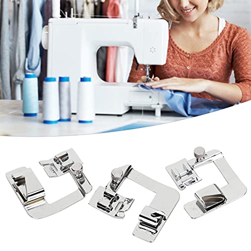 Prensatela para dobladillo enrollado para máquina de coser miniatura 5