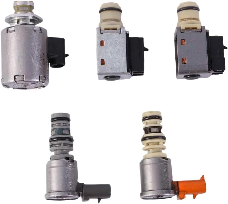5 Piece Transmission Solenoid Kit 4L60E Compatible With Escalade Astro Express 1500 Tahoe