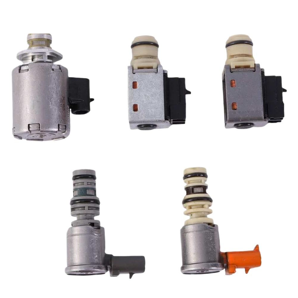 Pkduymbxz Onecolor 5-Piece Transmission Solenoid Kit For 4L60e Automatic Transmission Compatible With Tahoe, Yukon, Escalade, Astro, And Express 1500