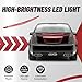 HECASA LED Third Brake Light Compatible with 2006-2011 Cadillac DTS High Mount Trunk Light 3rd Stop Light Assembly Rear Center Tail Lamp Plastic Red Lens