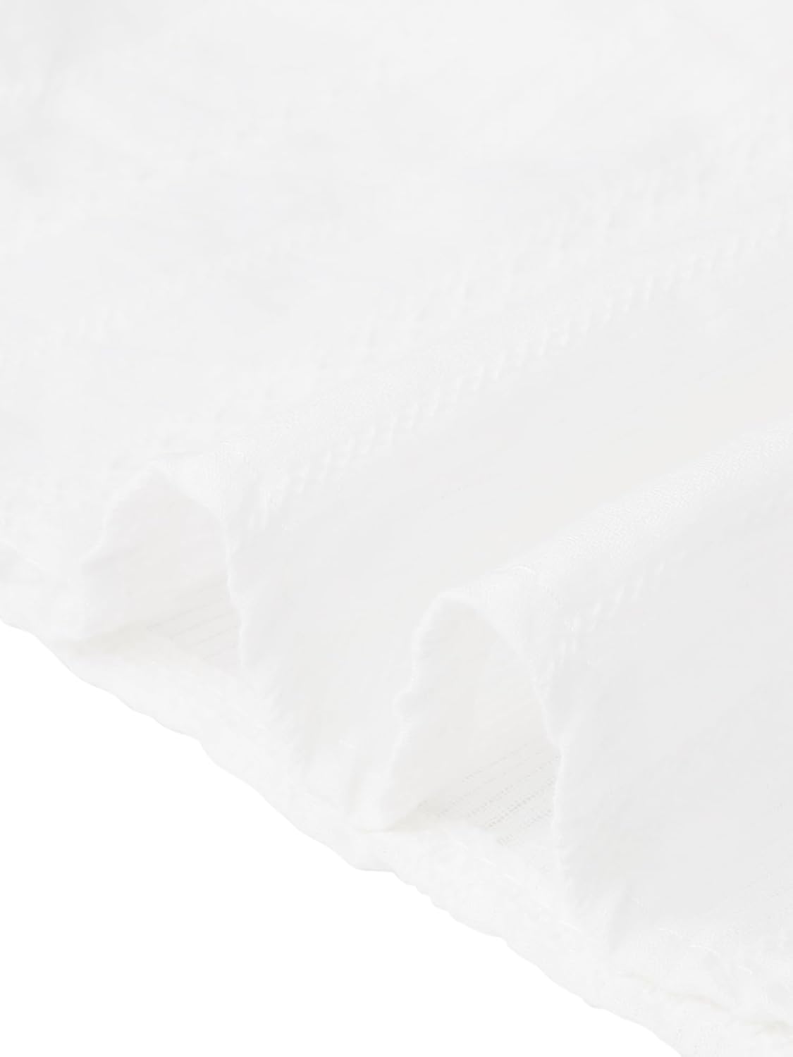 Allegra K Summer Tops for Women's Button Up Collared Cap Sleeve Ruffle Casual Top Blouses - Image 5