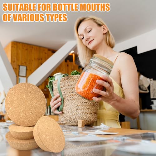 GZqiancang 4 Stück Großer Konischer Holzkorkenstopfen,Holzkorkendeckel für Weine, Dekorative Flaschen, Gläser, Kunst, DIY Handwerk(110 * 90 * 30mm/140 * 120 * 30mm)