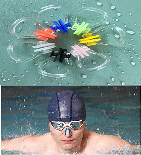 BOBOZHONG Clip da Naso per Nuotare,6 Pezzi Naso da...
