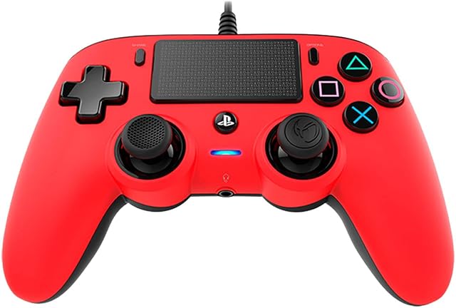 Nacon Wired Compact Controller (Red) (PS4)