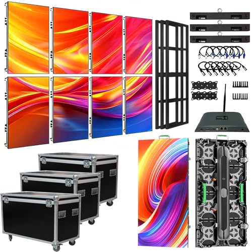 Image of Portable LED Display Wall Panel | P1.8 P2.9 P3.91 P4.81|3840Hz High Refresh, IP65 Waterproof Cabinet | LED Video Wall Screen for Wedding Party Concert Event Advertising Show Stage Event Rental