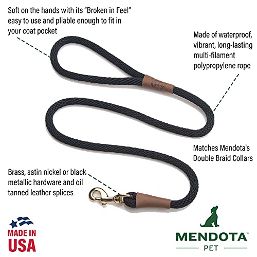 Mendota Pet Schnappleine, Lila, 0,95 cm x 1,8 m