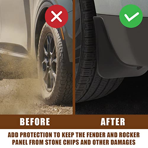 Image of Muslogy Mud Flaps Splash Guards Compatible with Kia Sportage 2023-2025 2026 Accessories Front and Rear Mud Guards 4PCS No Drilling Fender Mudguards Kit with Hardware Accessories