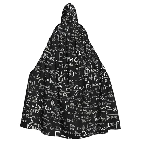 ggasdvjj unisex full svart tavla tapet tryck rock med huva mantel kostym, kostymfest, halloween cape, tema party cape.