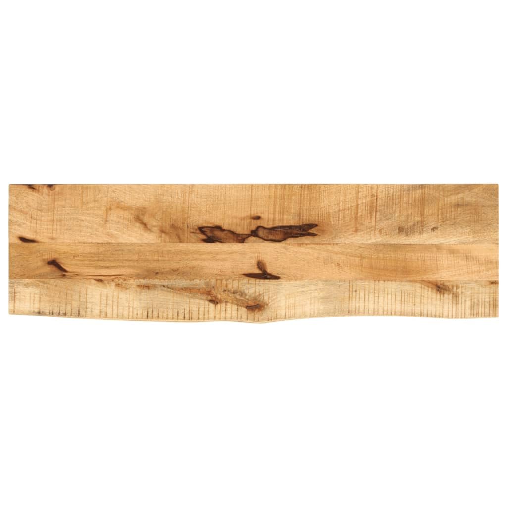 vidaXL Piano Tavolo 110x20x2,5 cm Bordi Vivi Legno di Mango Grezzo, Piano Sostituzione Tavolo, Piano per Tavolo da Pranzo, Piano d'appoggio