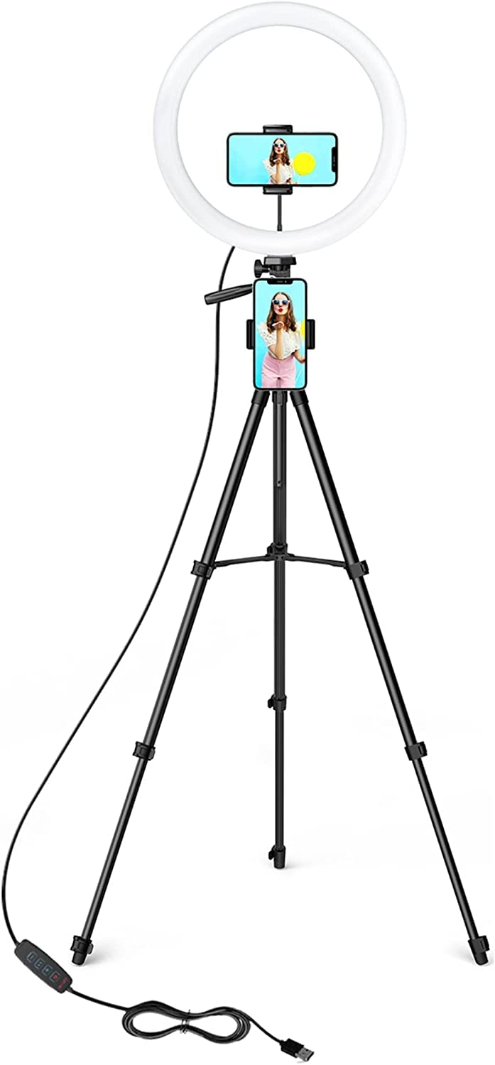 12" Ring Light, Selfie Ring Light with 3 Color Modes - 