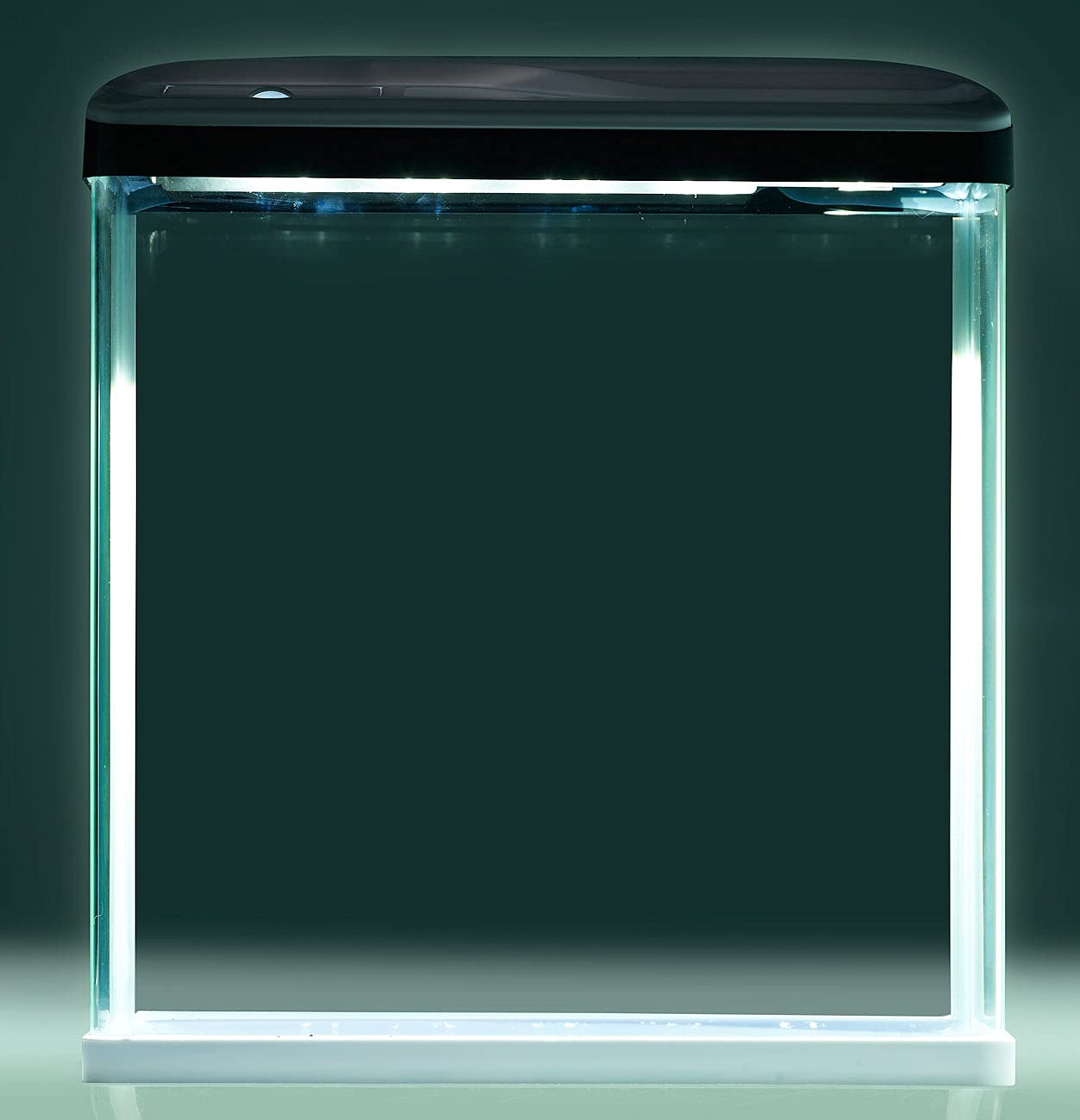 Nanobecken: Nano-Aquarium-Komplett-Set mit LED-Beleuchtung, Pumpe und Filter, 25 l (Nano Aquarium Komplettset, Kleines Komplettset, Mini)