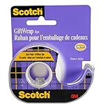 Scotch Tape Gift Wrap Tape, 19mm Wide x 16.5m, 1 Roll in Dispenser