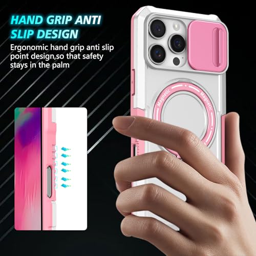 Funda militar rosa y blanco Samsung S25 Plus anticaídas con soporte 2